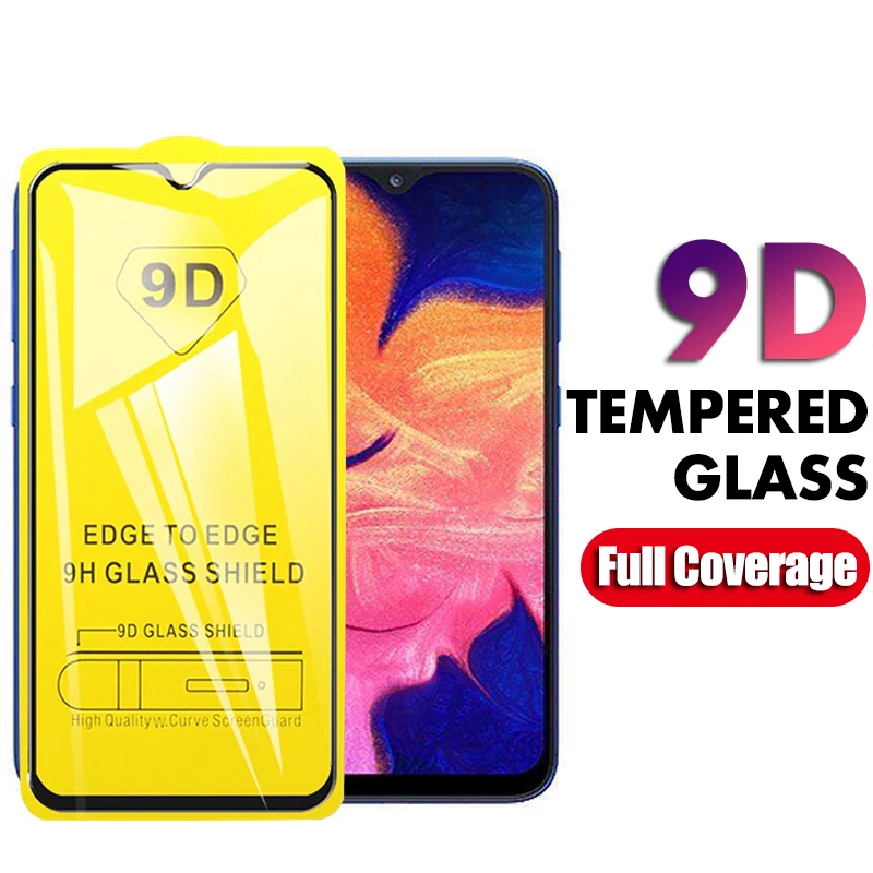 Закаленное стекло для Samsung Galaxy A10 A40 SM A105 защита экрана 9D полное покрытие Защитная