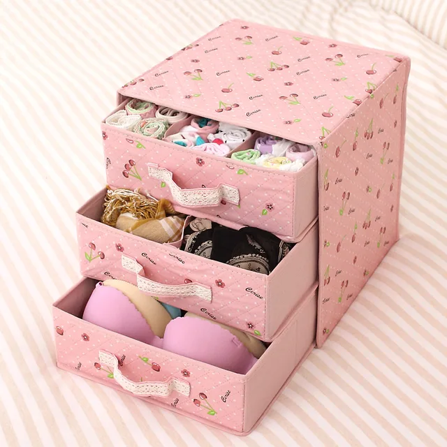 2017 New Hot Fabric Folding Socks Underwear Ties Bra Cosmetics 2017 New Hot Fabric Folding Socks Underwear Ties Bra Cosmetics Debris Jewelry Toys Storage Box Closet