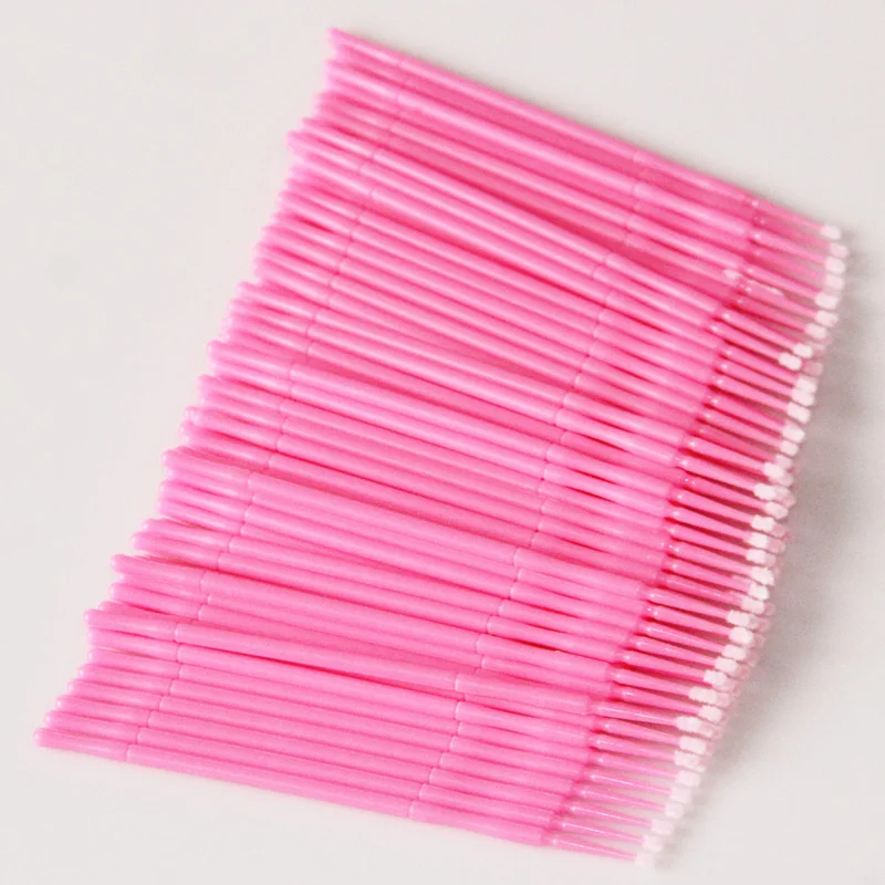 

MOONBIFFY 100pcs/lot Durable Micro Disposable Individual Applicators Mascara For Women Face Massager