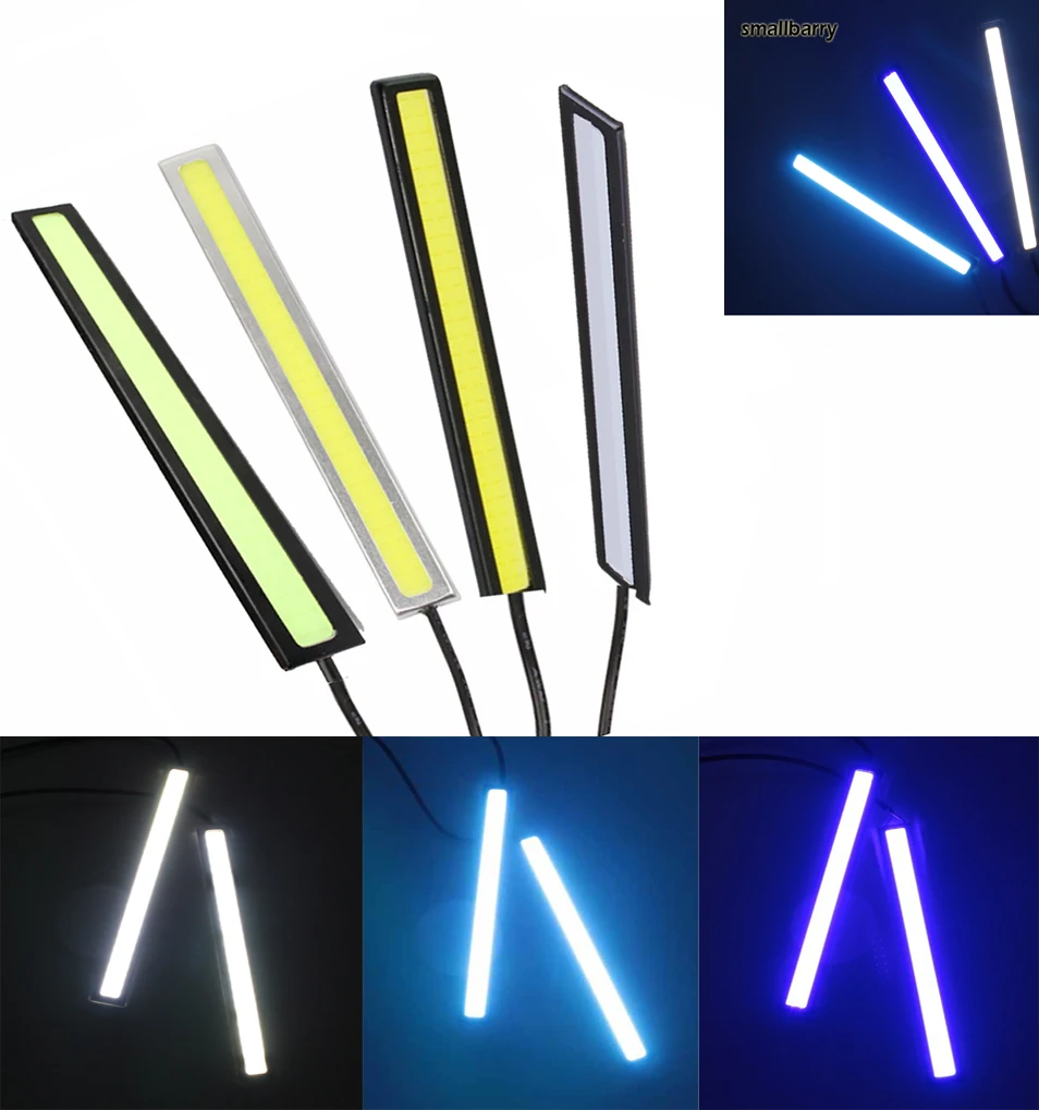 

1Pcs Ultra Bright LED Daytime Running lights DC 12V 14cm 100% Waterproof Auto Car DRL COB Driving Fog lamp