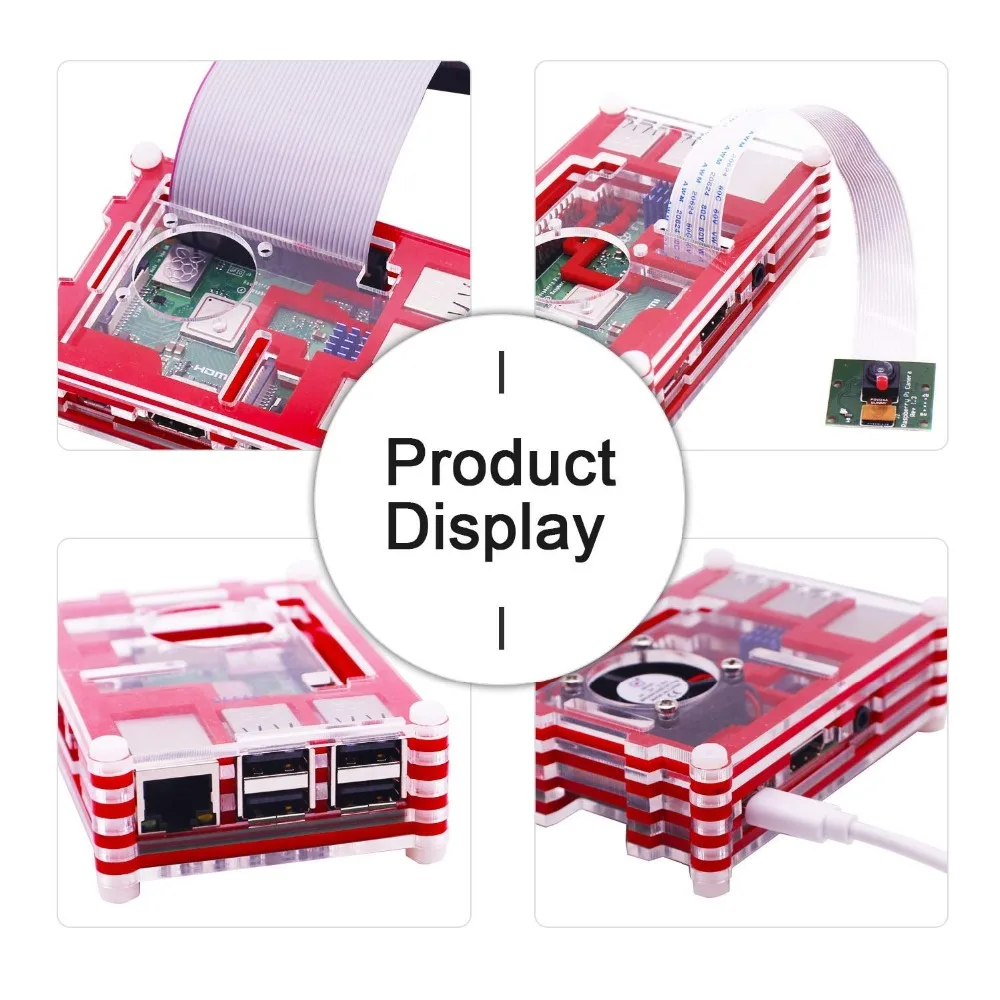 Raspberry Pi 3 Чехол/радиатор/вентилятор/кабель для pi model b чехол радиатор/вентилятор