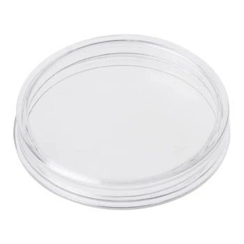 Tanie 1 PC 38.6mm Okrągłe Pudełko Akrylowe Monety Kapsułka Jasne Uchwyt Do Przechowywania Srebrna Moneta 1 Oz