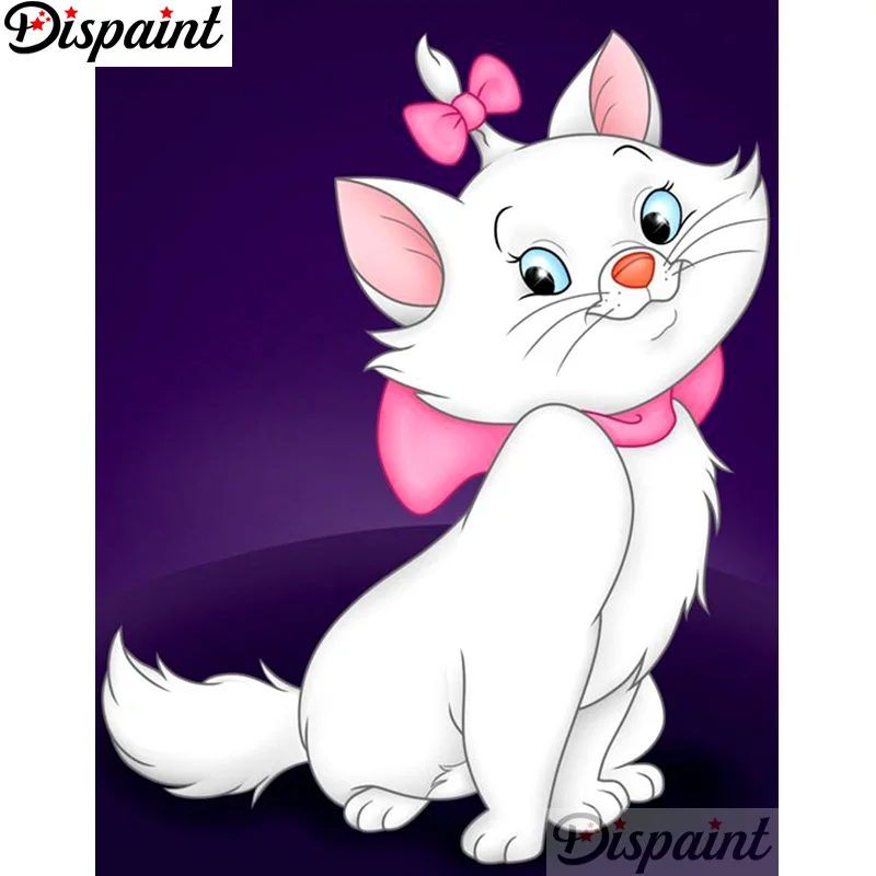 

Dispaint Full Square/Round Drill 5D DIY Diamond Painting "Cartoon Cat" Embroidery Cross Stitch 3D Home Decor A12618
