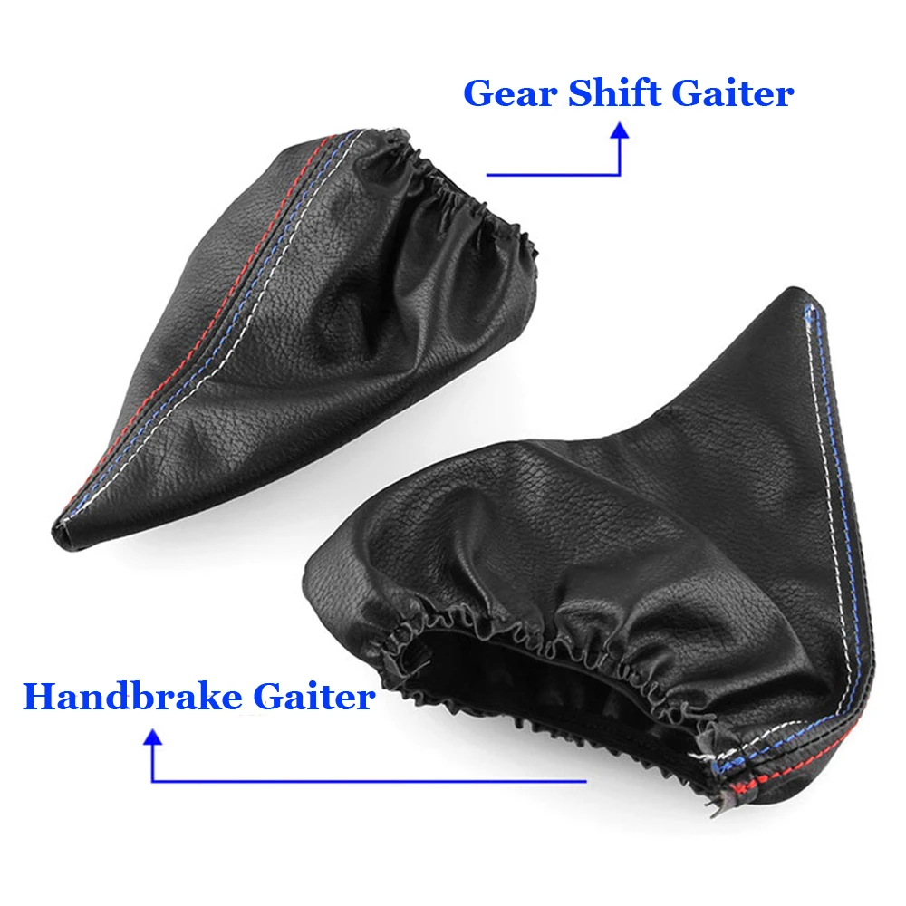 Шестерня из искусственной кожи/ручной тормоз загрузки черный ручной автомобиль Gaiter Shift Boot Авто 2 шт. аксессуары