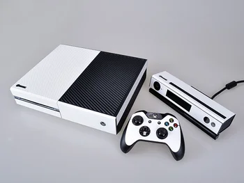 

White Carbon Fiber Vinyl Skin Sticker Protector for Microsoft Xbox One and 2 controller skins Stickers for XBOXONE
