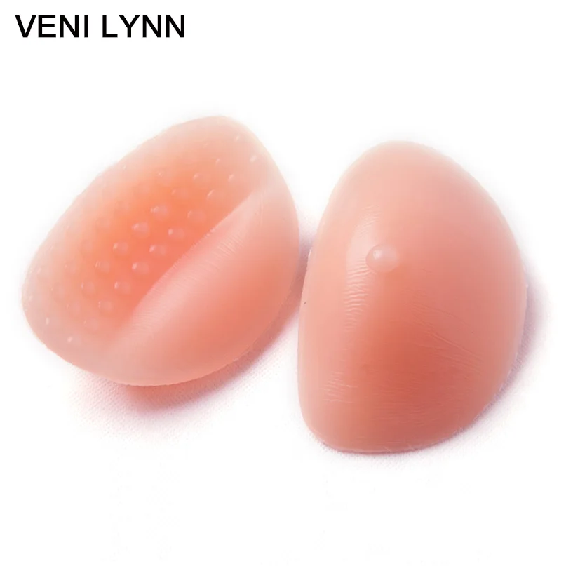 

VENI LYNN 3cm Soft Big Breast Silicone Pads Enhancers push up Silicon Padding with Nipples for Mastectomy Swimwear Bras Bikini