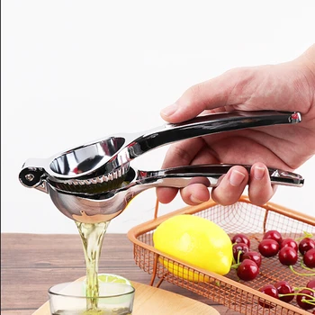 

MENGSHAHAYD Stainless Steel Lemon Squeezer Convenient Manual Lime Orange Juicer Citrus Press Kitchen Bar Food Processor Gadget