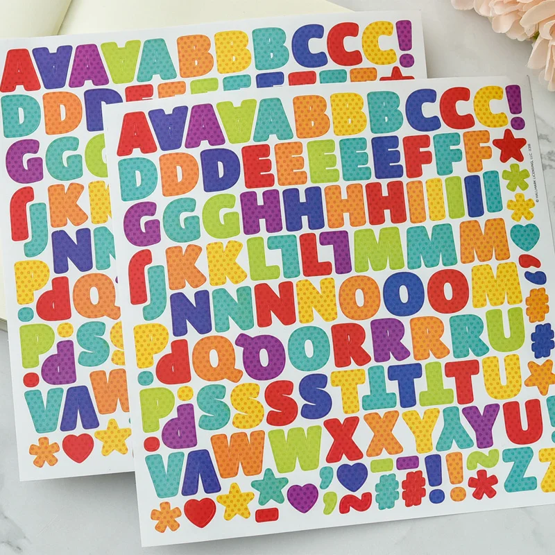

Colorful Uppercase Letters Self- adhesive Planner Stickers for Scrapbooking/ DIY Crafts/ Card Making Decoration