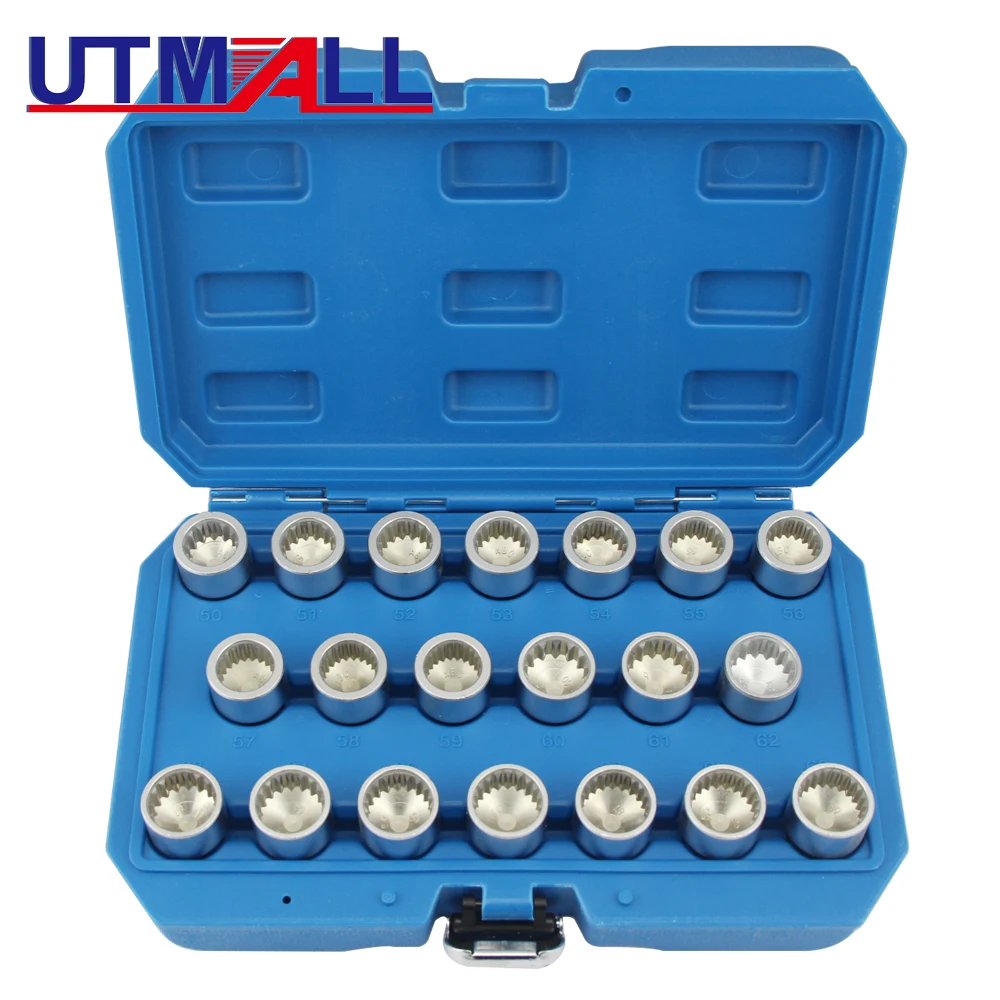 20PCS Special Wheel Nut Socket Set Anti Theft Lug Nut Removal Socket Tool Set For Porsche
