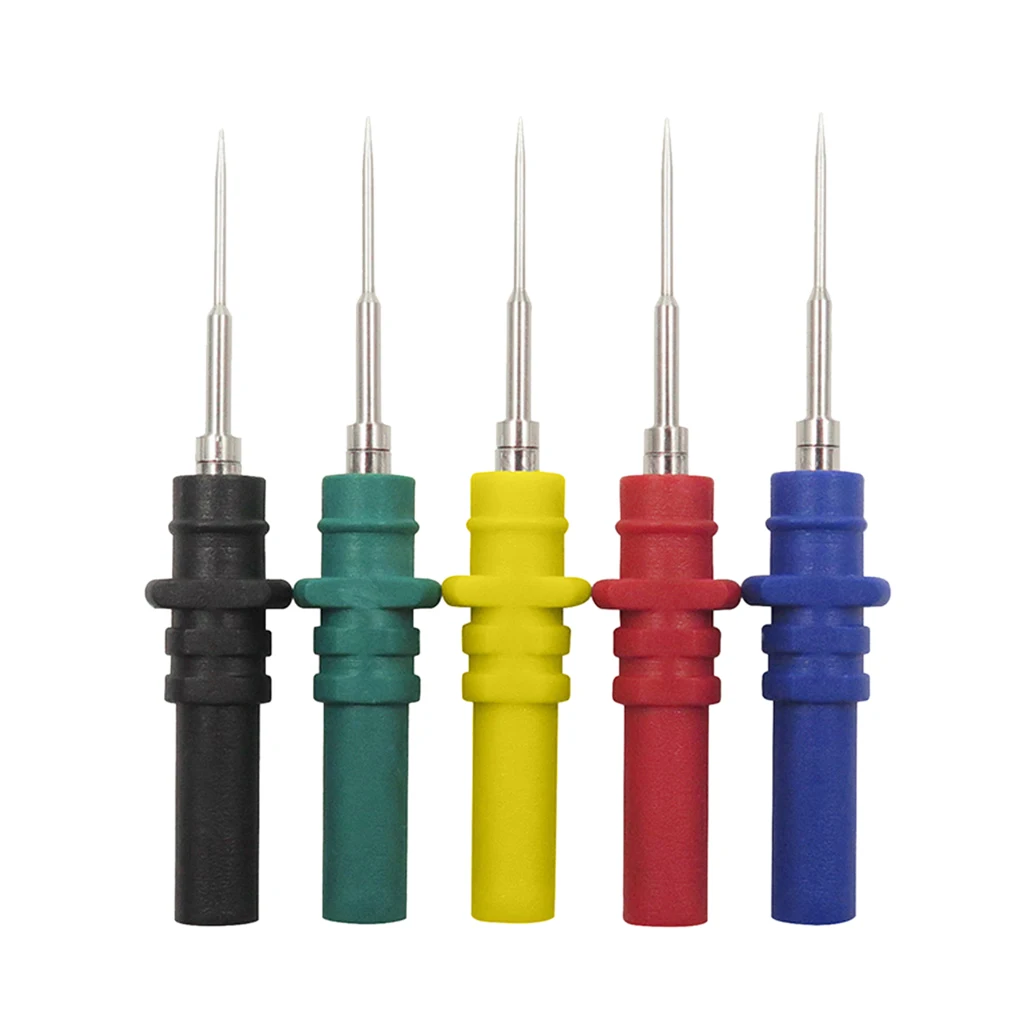 Automotive Test Lead Kit Test Probes Flexible Silicon Back Probe Pins Probes & Replacement Needles Small Diameter Extra Pin
