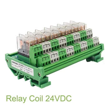 

8 Channel OMRON DPDT G2R-2 DIN Rail Mount Interface Relay Module
