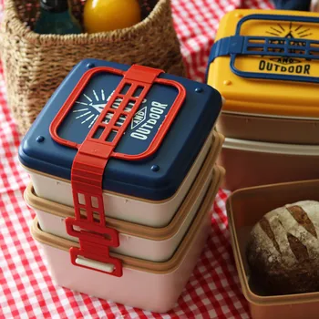 

Hot!! 3 Layers Large Capacity Japanese Plastic Lunch Box Bento LunchBox Portable Food Fruit Storage Food Container Tableware Set