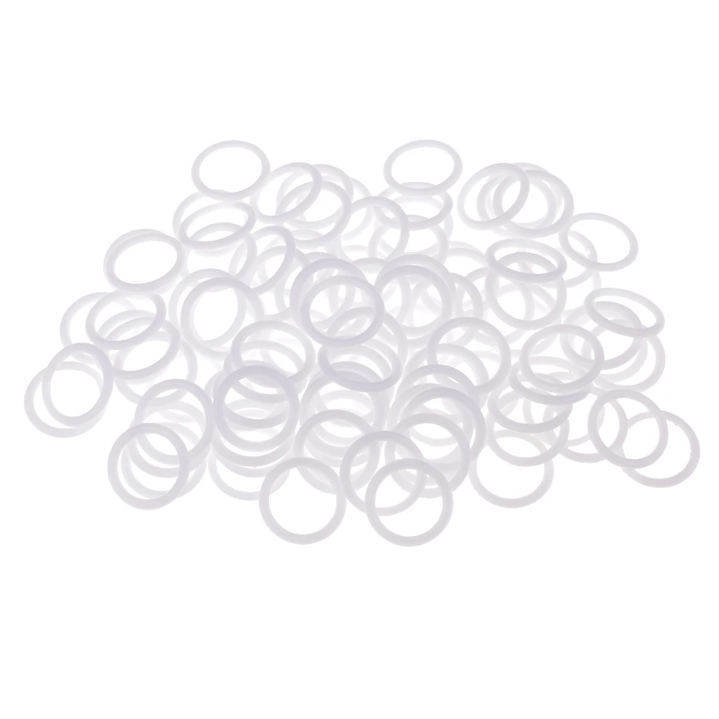 100pcs Nylon Bra Strap Adjuster Slider O Rings Lingerie Sewing Crafts 12mm