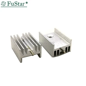 

10P 15*10*20mm Transistor TO220 Heatsink Radiator With Needle hjxrhgal For Transistors TO-220 white 20*15*10 mm Special radiator