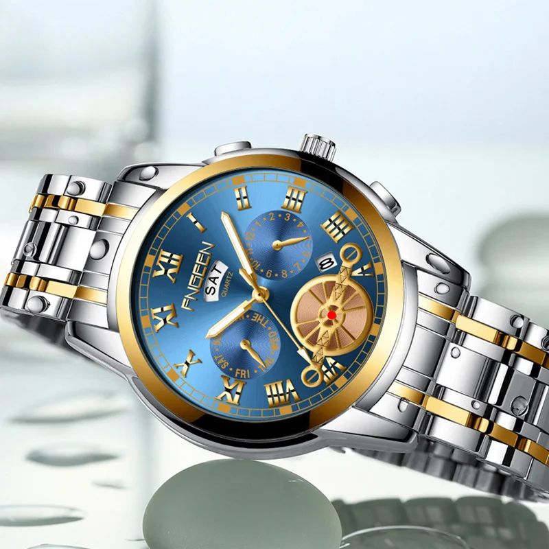 

Watch Men Top Brand Luxury Business Man Watch Relogio Masculino Full Steel Date Week Display Waterproof Male Clock Reloj Hombre
