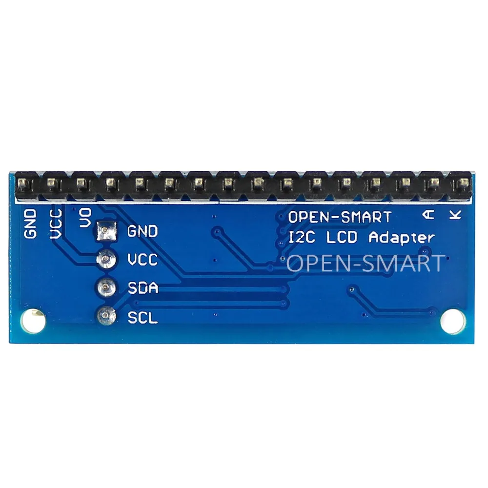Плата адаптера I2C LCD 1602 / 2004 для Arduino Встроенный потенциометр регулировки