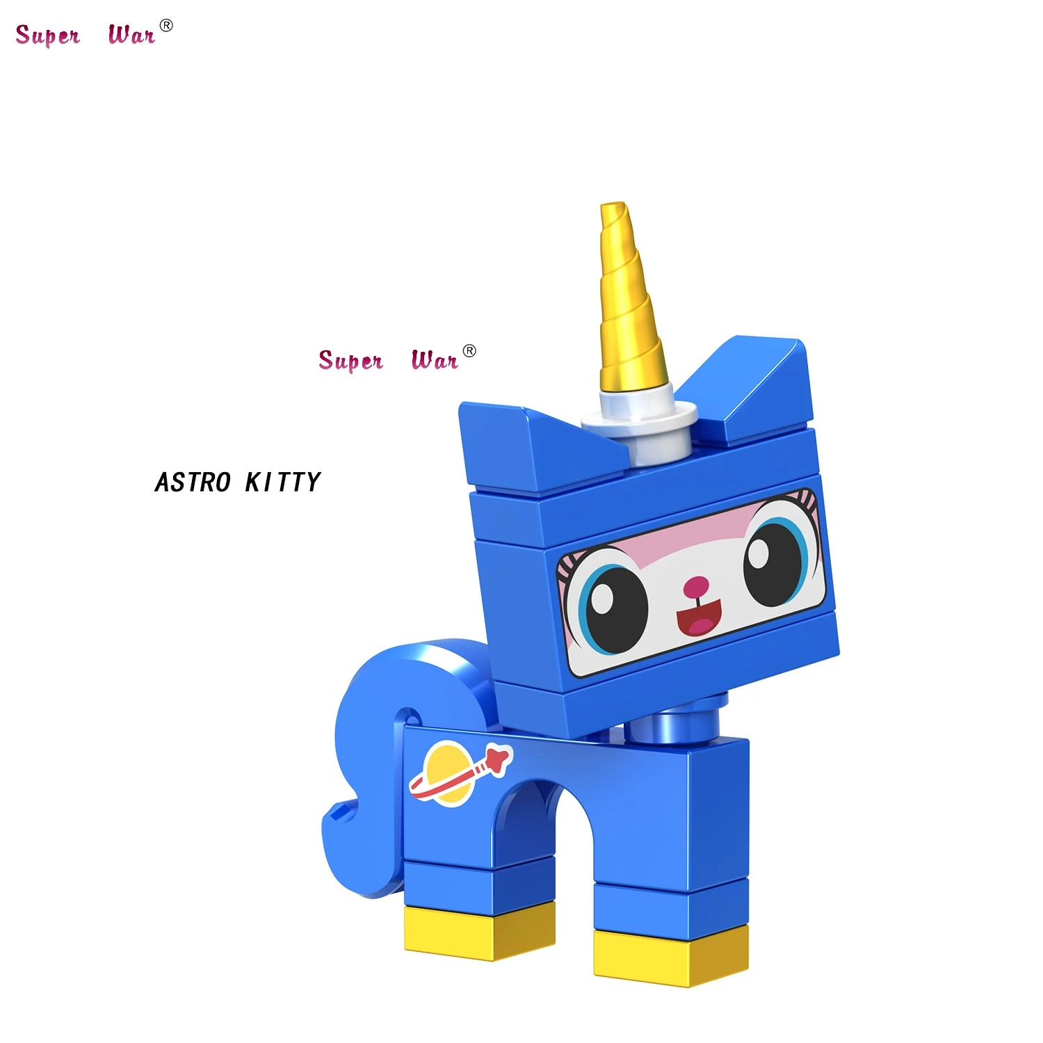 Один строительные блоки мультфильм фильм кирпичи Unikitty Super Angry Astro Queasy Biznis Единорог Kitty игрушки для детей - Цвет: JL005