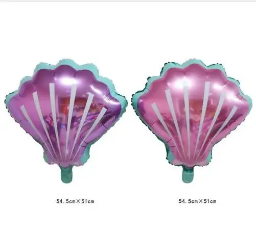 2 шт. розовый фиолетовый Гавайский корпус фольги Воздушные шары Русалка день рождения ребенка душ украшения для вечеринок морская игрушка - Цвет: 2pcs mix