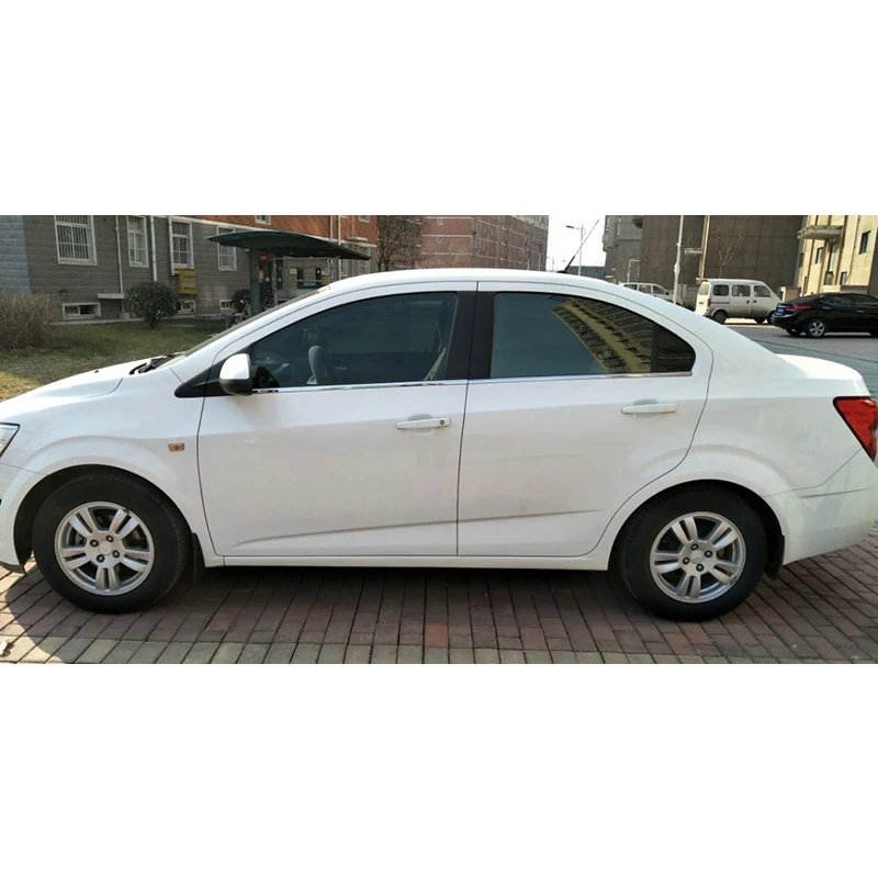 Lsrtw2017 304 нержавеющая сталь окна автомобиля планки для chevrolet aveo 2012 2013 Sonic зубная щётка для Holden Barina