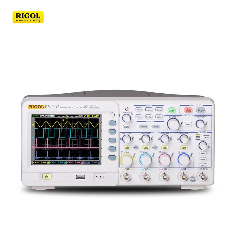 

RIGOL DS1104B Digital Colorful Oscilloscope 100MHZ 4Channels 2G/s 5.7'' TFT LCD USB Oscilloscope