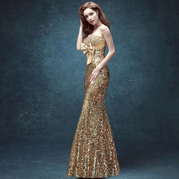 

Plus Size Sequin Mermaid Long Gold Sparkly Prom Dresses 2019 Evening Party Dress For Graduation Sexy Prom Dresses Long Elegant
