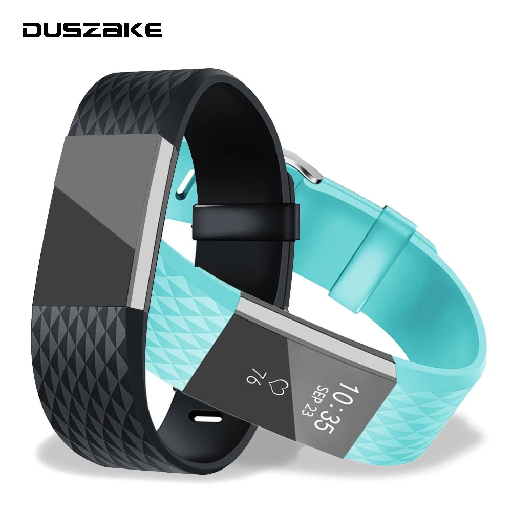 DUSZAKE F07 3D Браслет ремешок для браслета Fitbit Charge 2 Смарт часы силиконовые для браслета Fitbit Charge 2 ремешок для Fitbit Band