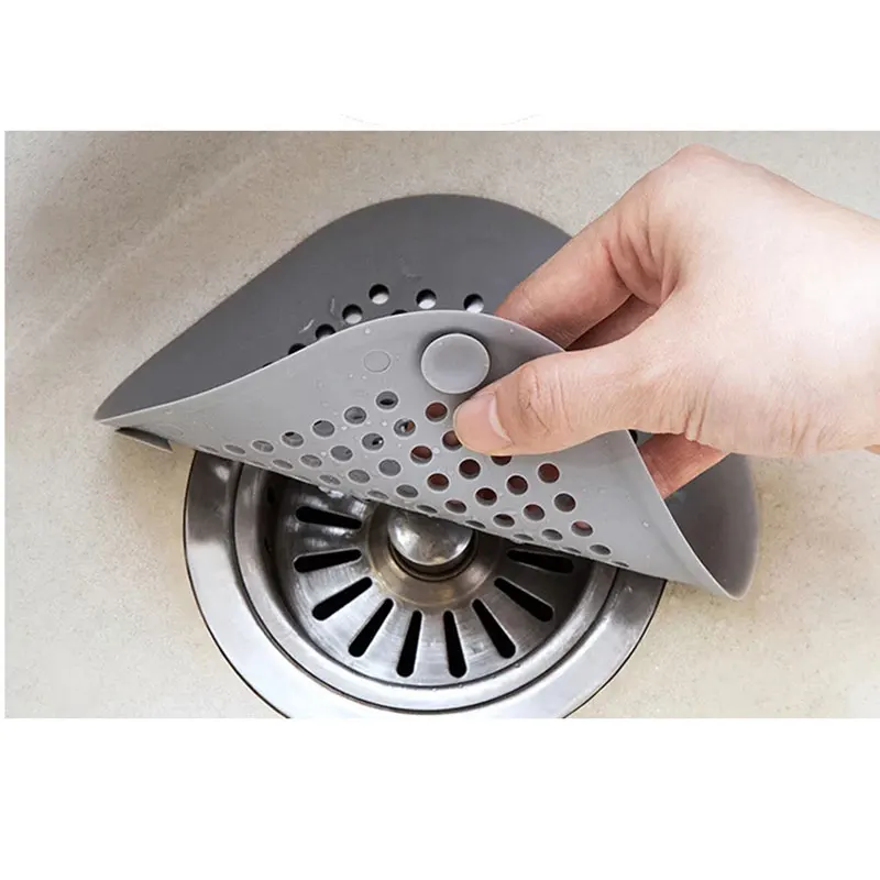 

SJ Square Mesh Kitchen Silicone Sink Strainer Colander Bathroom Kitchen Accesories Gadgets