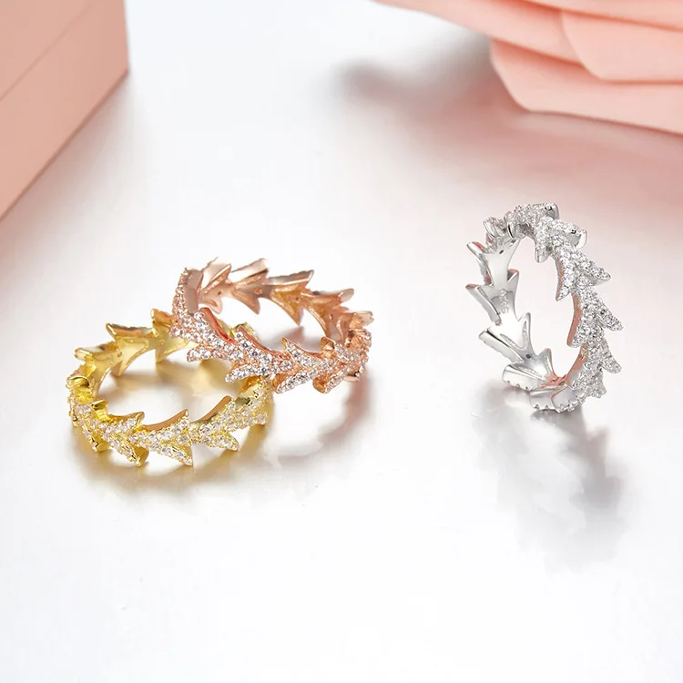 

women Cute anel kpop black/yellow/rose/white gold-color bijoux en argent 925 jewellery zirconia rings sterling silver bijoux
