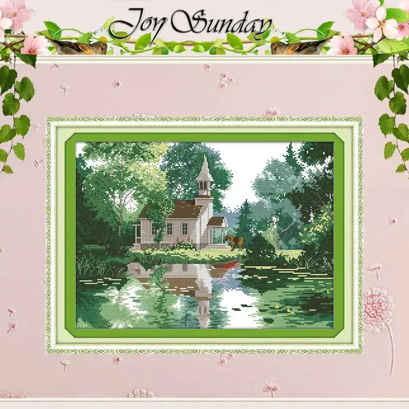 

The lakeside houses counted Cross Stitch 11CT 14CT counted Cross Stitch Set Wholesale DIY Cross-stitch Kit Embroidery Needlework
