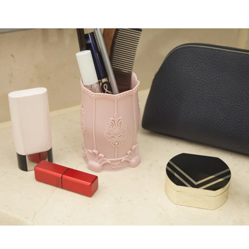 

Hot 1 Pcs Retro Pencil Pen Pot Makeup Brush Holder Stationery Container Desk Multifunction Pens Holder LSK99