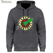 Planet Express Hoodie Men Cartoon Hooded Sweatshirt Cool Hoodies Sweatshirt Men Winter Spring Fleece Hipster Streetwear