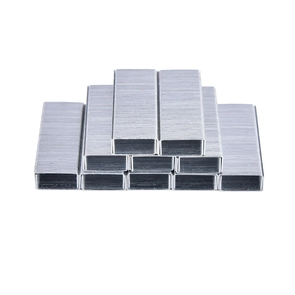 1 упаковка 1000 шт 12#: 12*5 мм расходные материалы серебро Нержавеющая сталь скобы канцелярские принадлежности