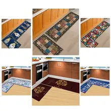 2 шт кухонная полоска Противоскользящий коврик для двери коврик для спальни ванной комнаты прикроватный ковер 40*60 см+ 40*120 см
