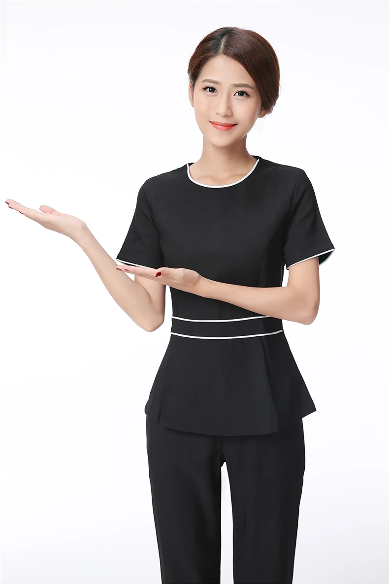 Женская мода скрабы Комплект шифон дышащий Спа комплект одежды Униформа высокого качества