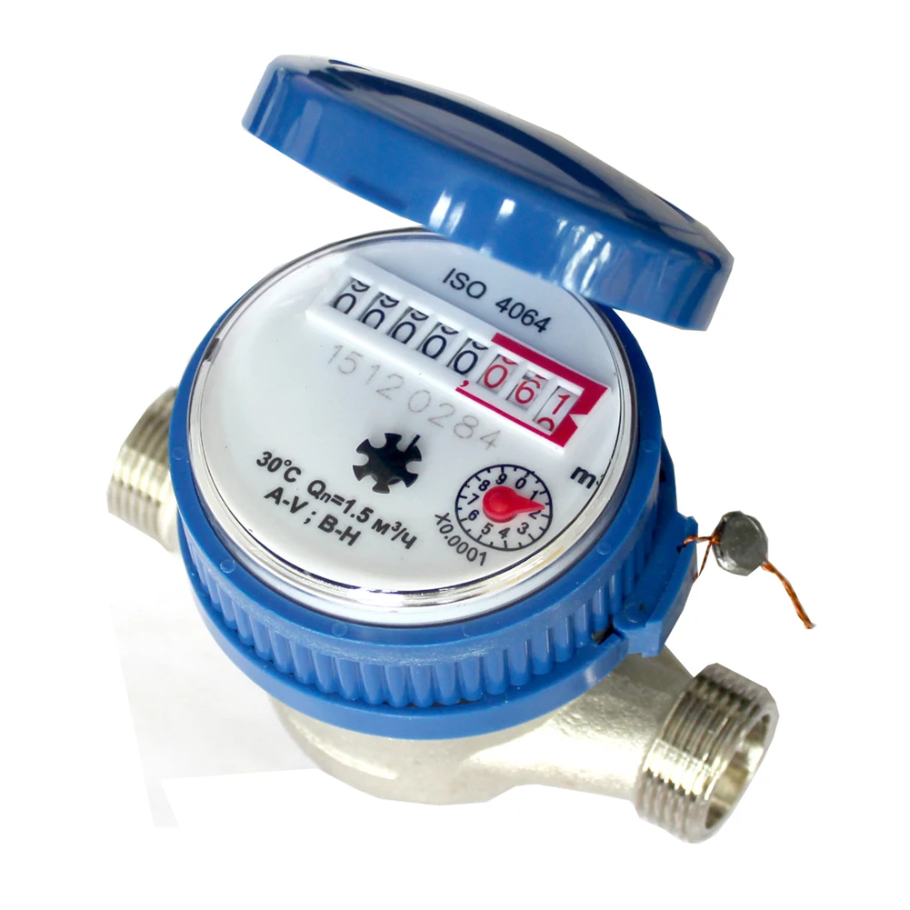 

15mm 1/2 inch Cold Water Meter for Garden & Home Using with Free Fittings Using 360 Adjustable Rotary Counter #LO