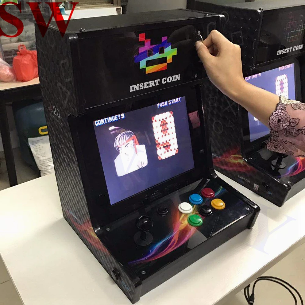 

Arcade 12 Inch Table game Pandora's Box 5 960 in 1 Arcade Machine with Coin Acceptor Top Console Ratio 4: 3 Video Games Bartop