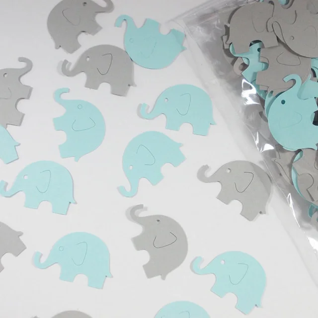C15 Elephant Confetti Perfect Decoration For Baby Shower Gender