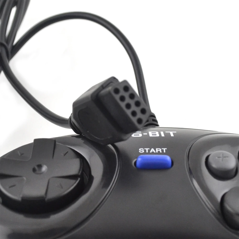2 шт. игровой контроллер для SEGA Genesis для 16 бит ручка контроллер 6 Кнопка геймпад для SEGA MD аксессуары для игр
