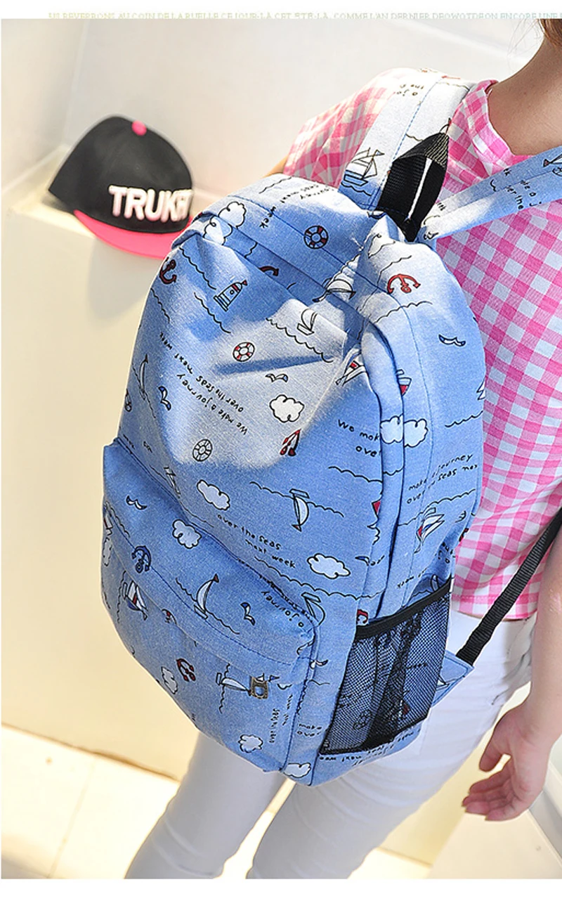 Корейский стиль милые граффити аниме молния школьные холщовые сумки для девочек подростков большой рюкзак ноутбук путешествия красный mochilas для женщин