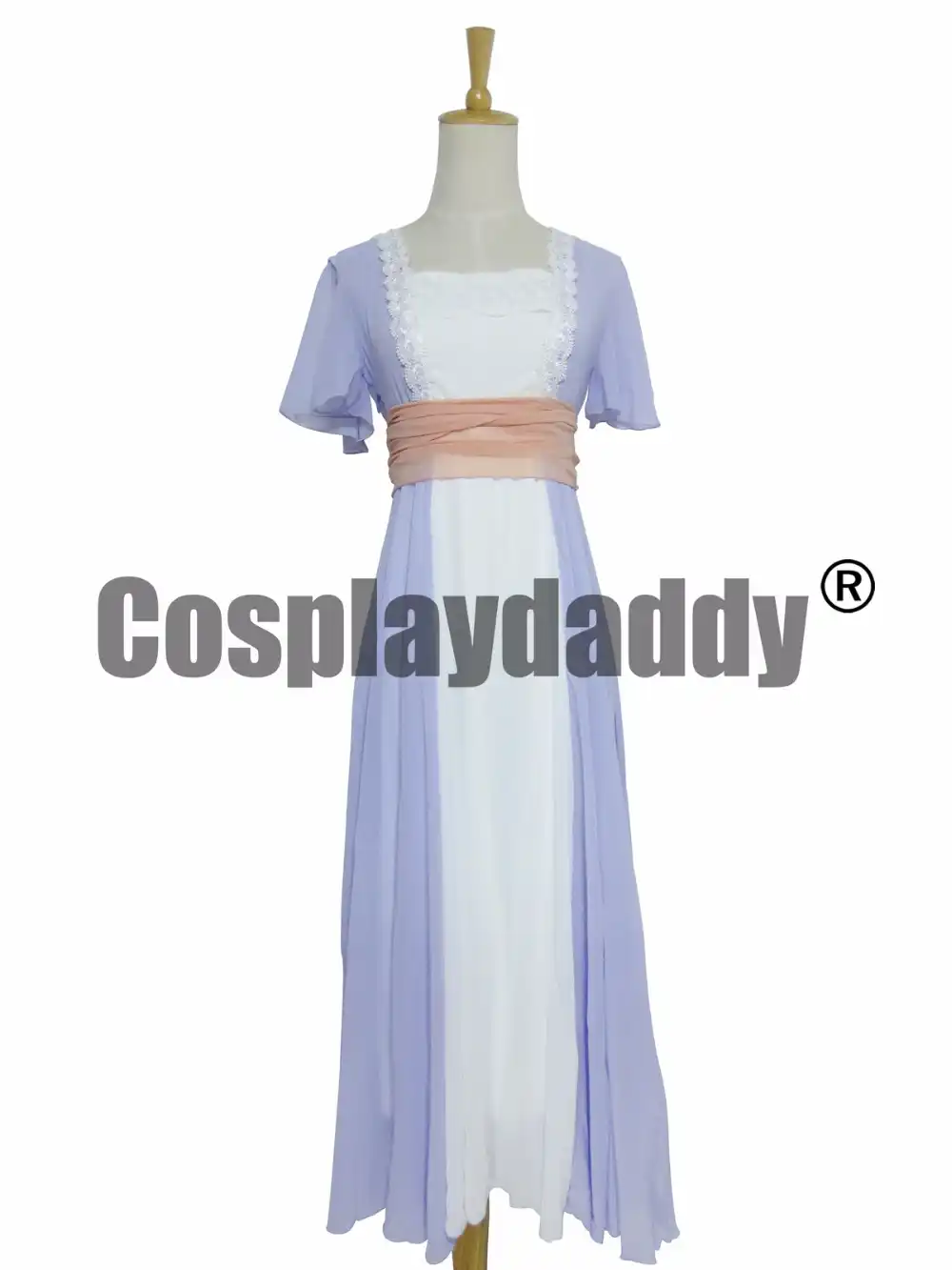 Titanic Rose White Dress Costume Custom Tailed Party Lolita Dress