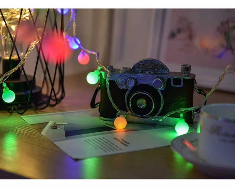 10 м Открытый водонепроницаемый праздничный светодиодный светильник ing струнные Феи гирлянда светодиодный шар струнный светильник s Рождество год вечерние светильник цепи PD039