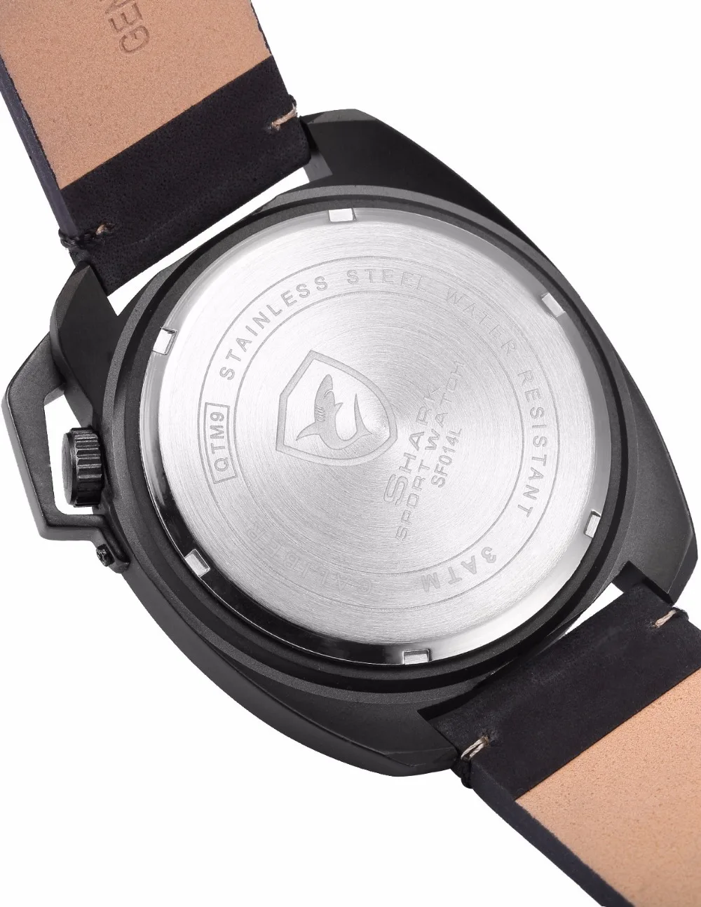 Tawny Shark Sport Watch Luxury Brand Black Stylish Date Crown-guard Male Simple Military Wristwatch Mens Fashion Watches /SH447