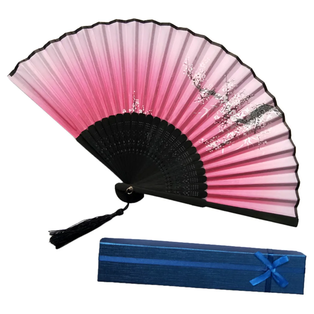 

New Arrival Hot Sale Decorative Fans Paper Bamboo Hand Held Fan Chinese Style Folding Fan Party Wedding Decor Drop C523