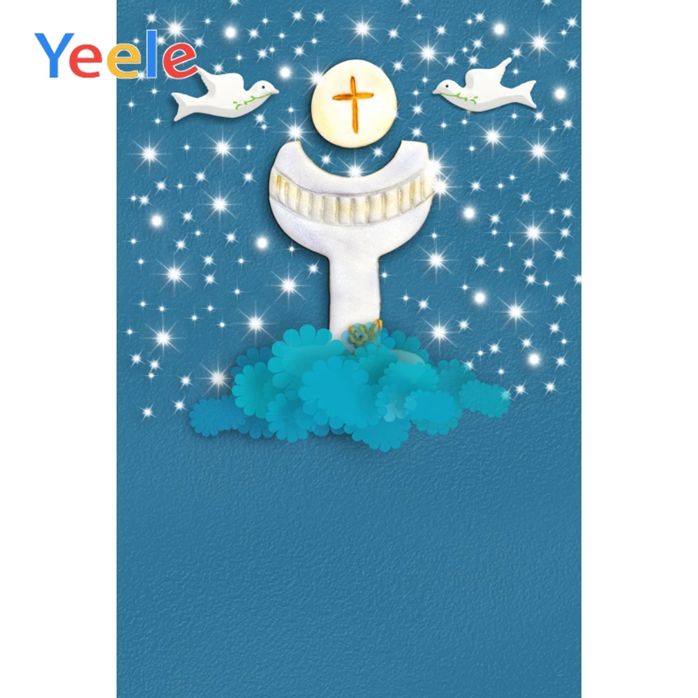 

Yeele Holy Grail Peace Pigeon Glitter Cross Portrait Scene Photography Background Banner Photographic Backdrops For Photo Studio
