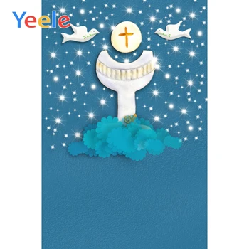

Yeele Holy Grail Peace Pigeon Glitter Cross Portrait Scene Photography Background Banner Photographic Backdrops For Photo Studio