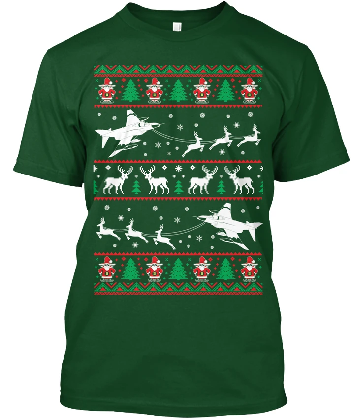 F-4 Phantom Christmas popular Tagless Tee T-ShirtPrinted funny T-Shirt | Мужская одежда