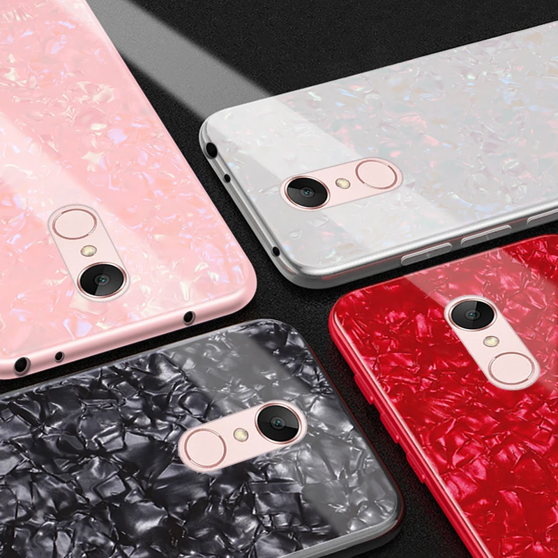 redmi 5 plus Case on for Xiomi Xiaomi Redmi 5 Plus Cover Luxury Conch Shell Tempered Glass Phone Cases for Xiaomi Redmi 5 Fundas redmi 5 plus Case on for Xiomi Xiaomi Redmi 5 Plus Cover Luxury Conch Shell Tempered Glass Phone Cases for Xiaomi Redmi 5 Fundas