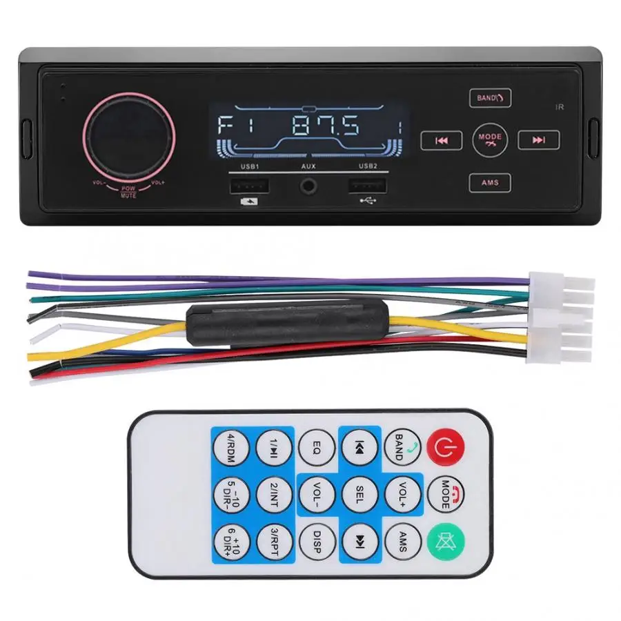 

K504 LCD Display Car BT AUX Audio Stereo MP3 Player Radio Handsfree Remote Control accesorios automovil auto accessorie NEW