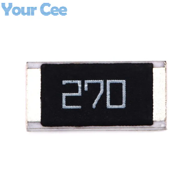 50 pcs 2512 SMD Chip Resistor 27 ohm 27R 270 1W 5% Passive Components ...