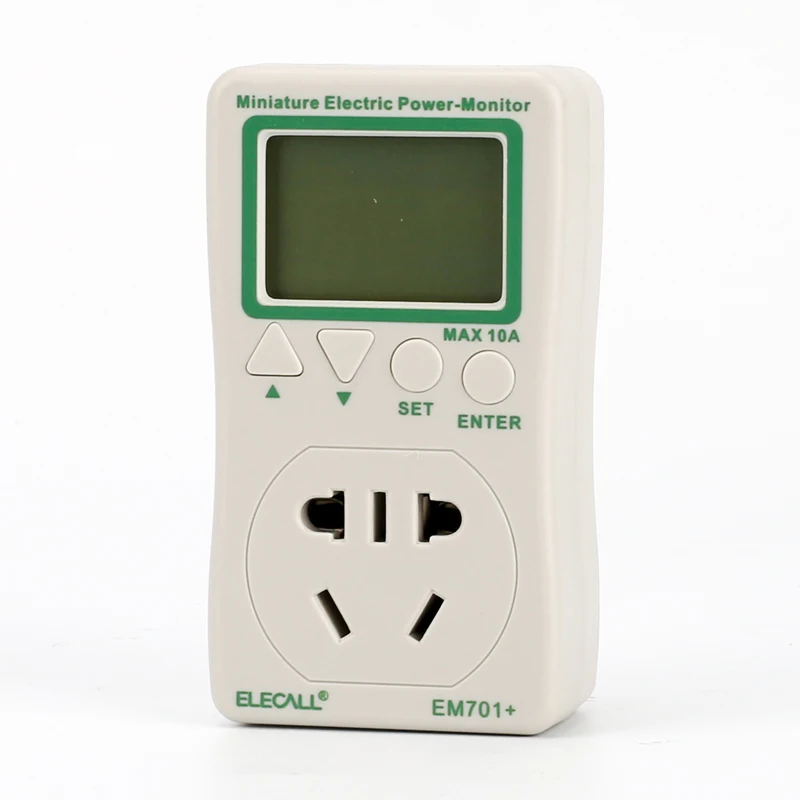 ELECALL EM701 + ЖК цифровой измеритель энергии ватт ампер Частотный монитор мощности
